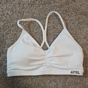 Aybl Essential Ruched Sports Bra - White